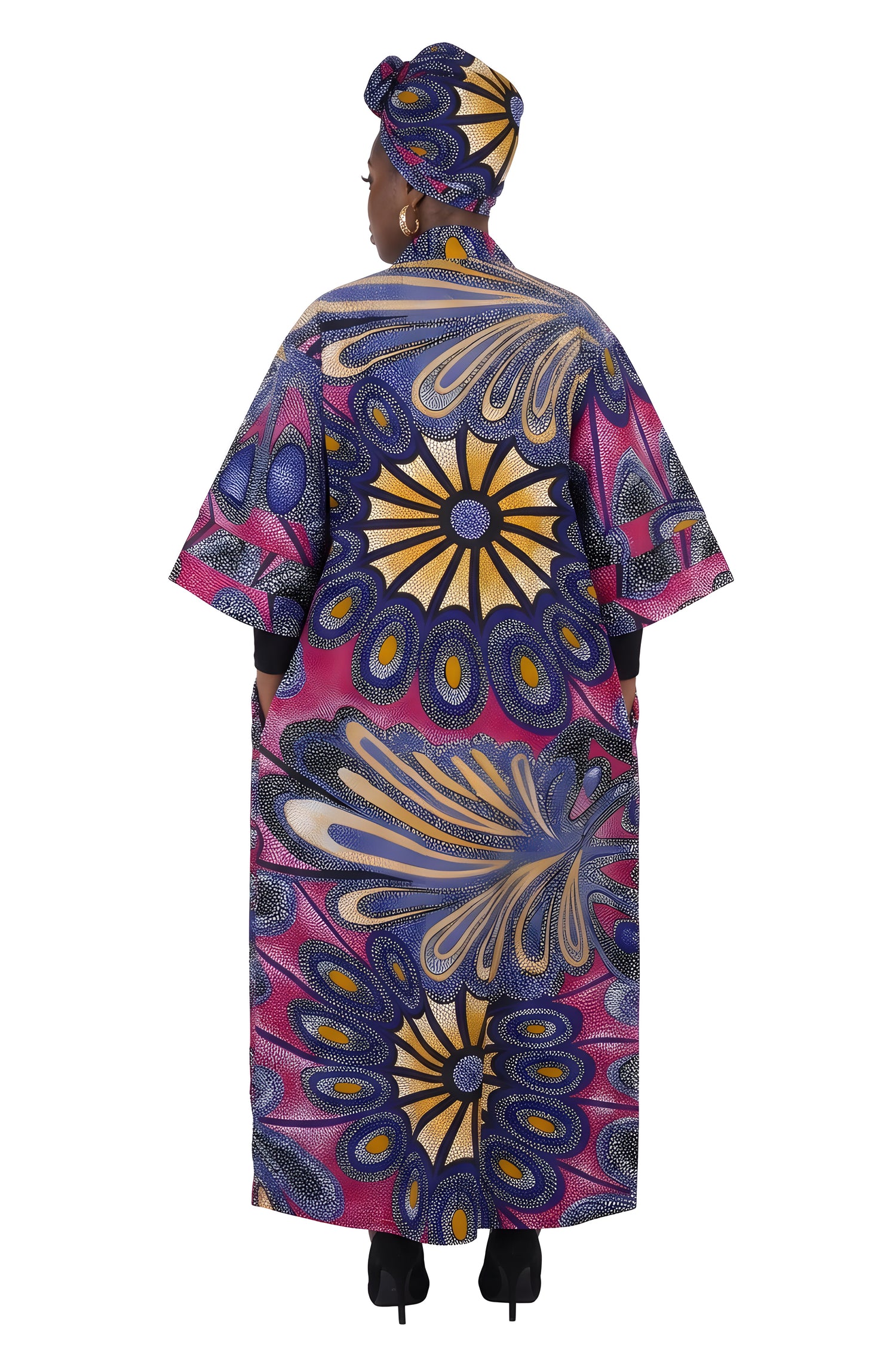African Long Kimono | Robe | Duster | One Size