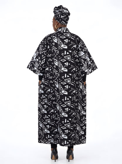 African Long Kimono | Robe | Duster | One Size