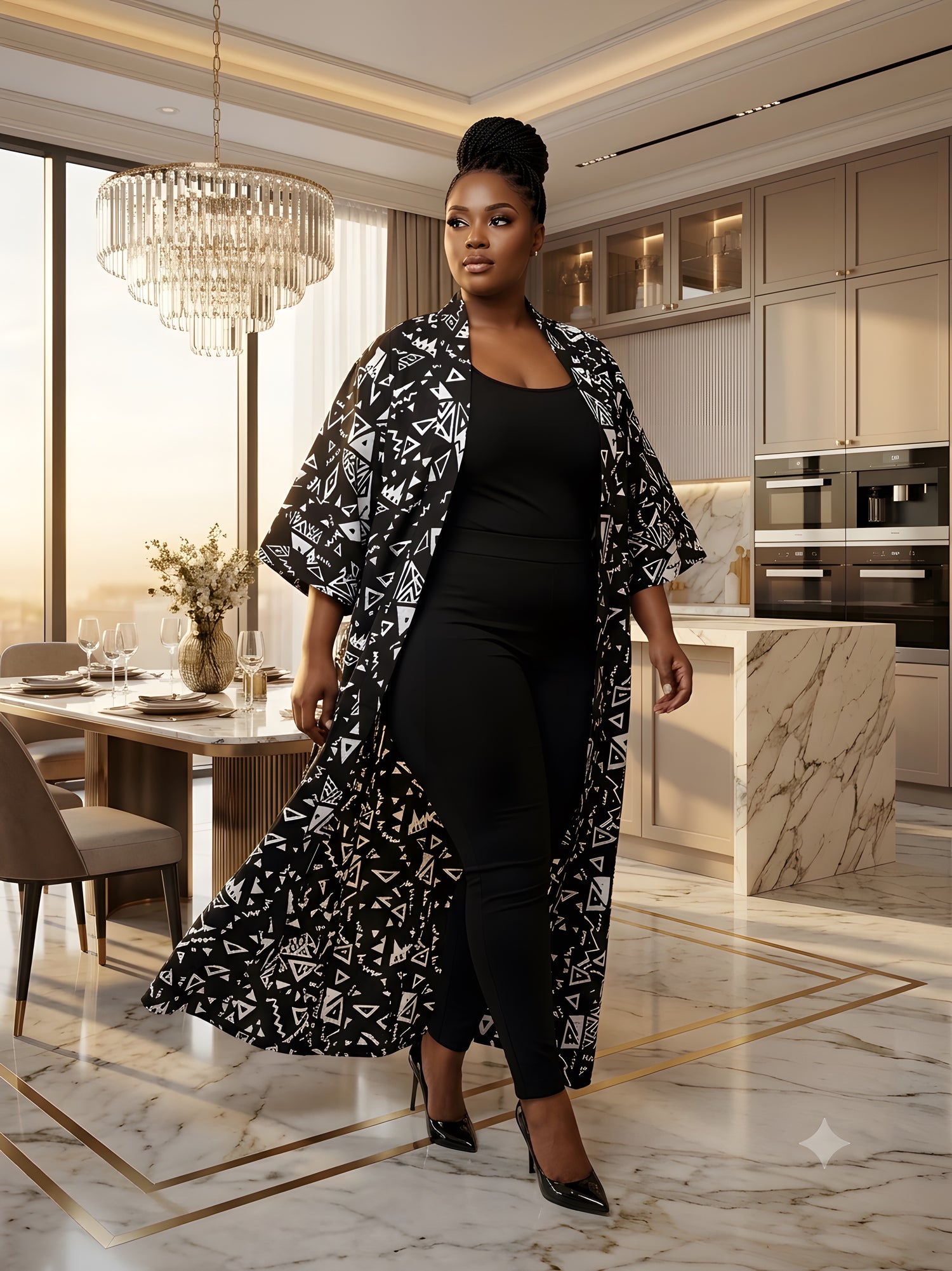 African Long Kimono | Robe | Duster | One Size