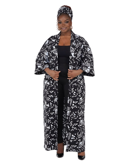 African Long Kimono | Robe | Duster | One Size