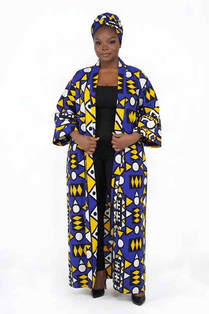 African Long Kimono | Robe | Duster | One Size