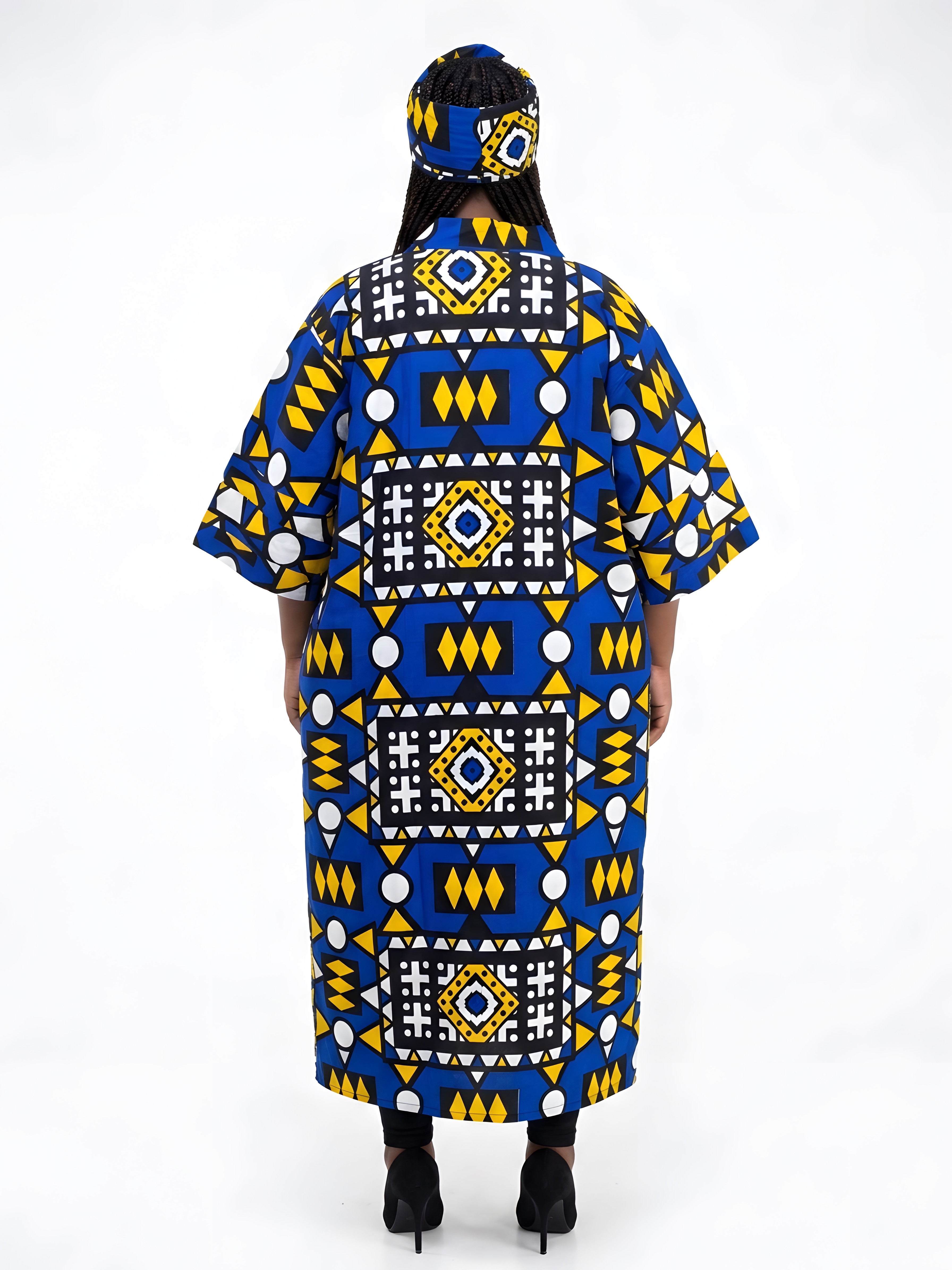 African Long Kimono | Robe | Duster | One Size