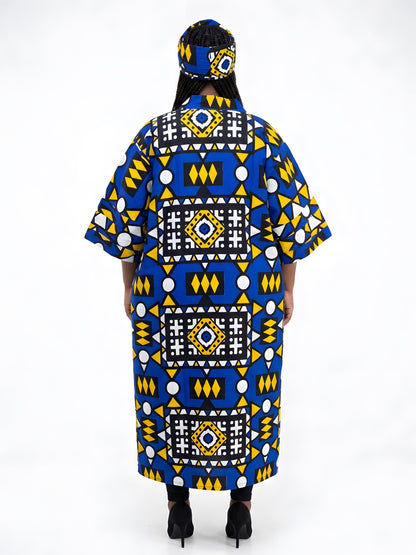 African Long Kimono | Robe | Duster | One Size