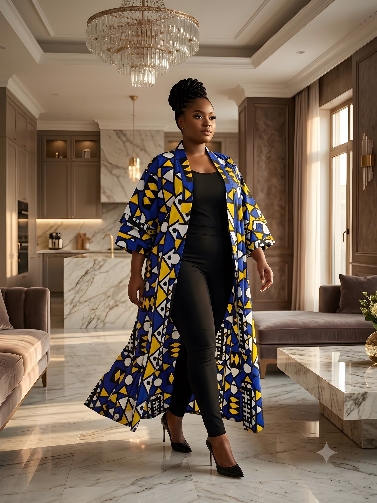 African Long Kimono | Robe | Duster | One Size