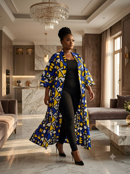 African Long Kimono | Robe | Duster | One Size