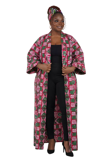 African Long Kimono | Robe | Duster | One Size