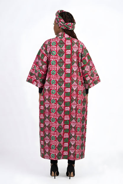 African Long Kimono | Robe | Duster | One Size