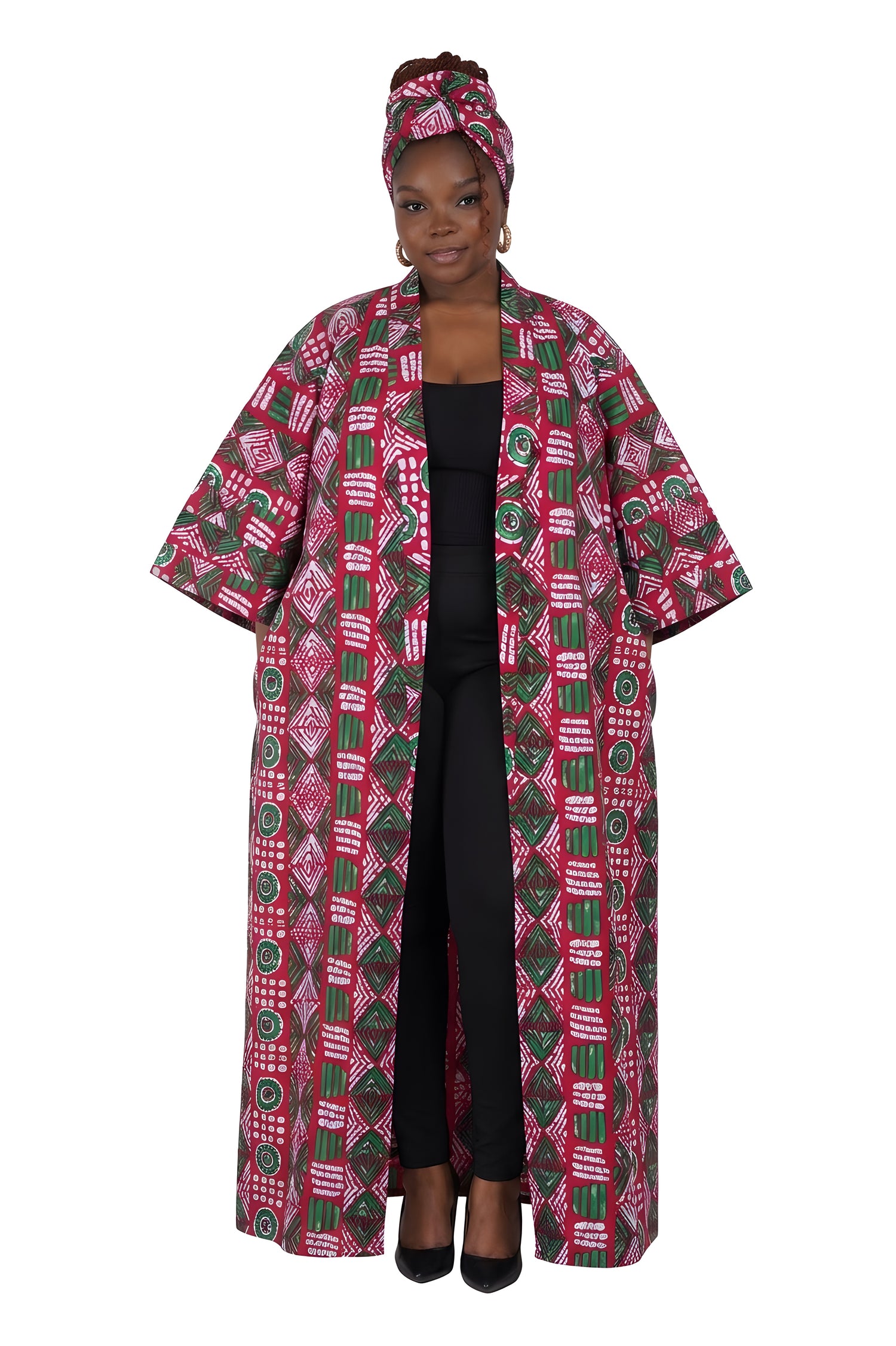 African Long Kimono | Robe | Duster | One Size