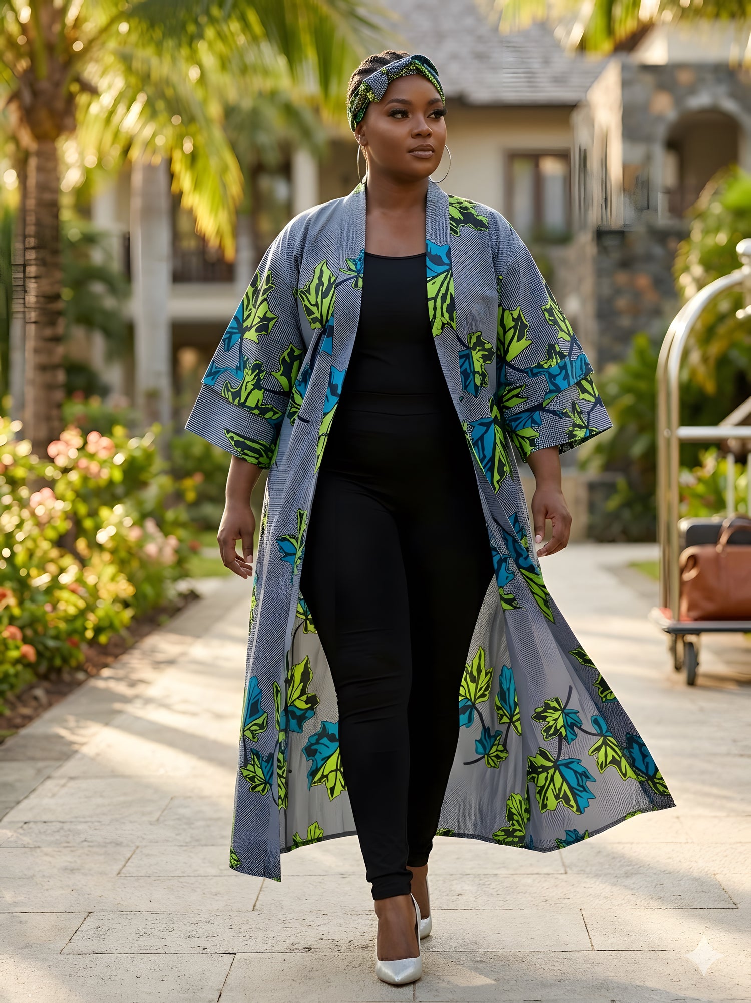 African Long Kimono | Robe | Duster | One Size