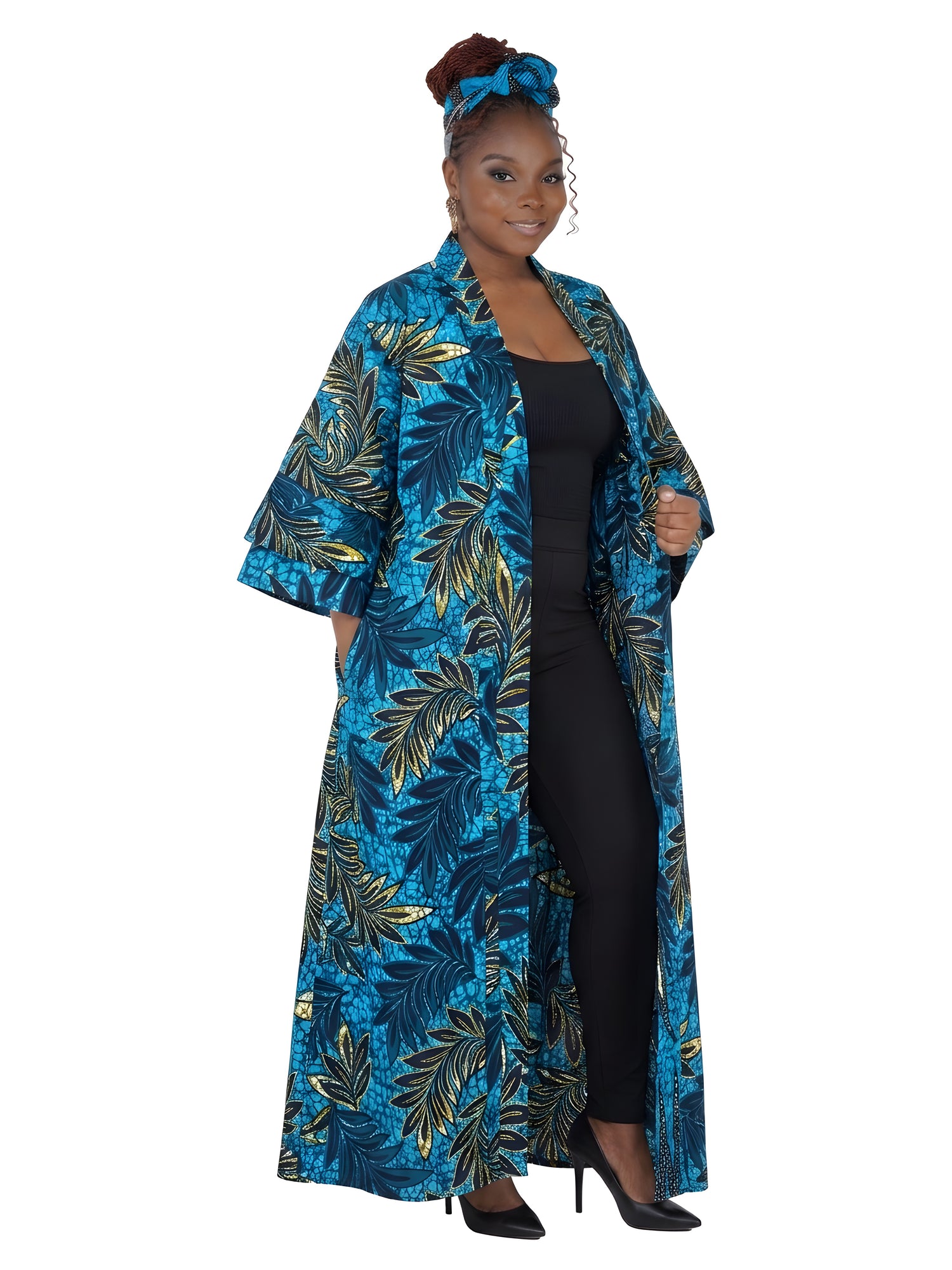 African Long Kimono | Robe | Duster | One Size