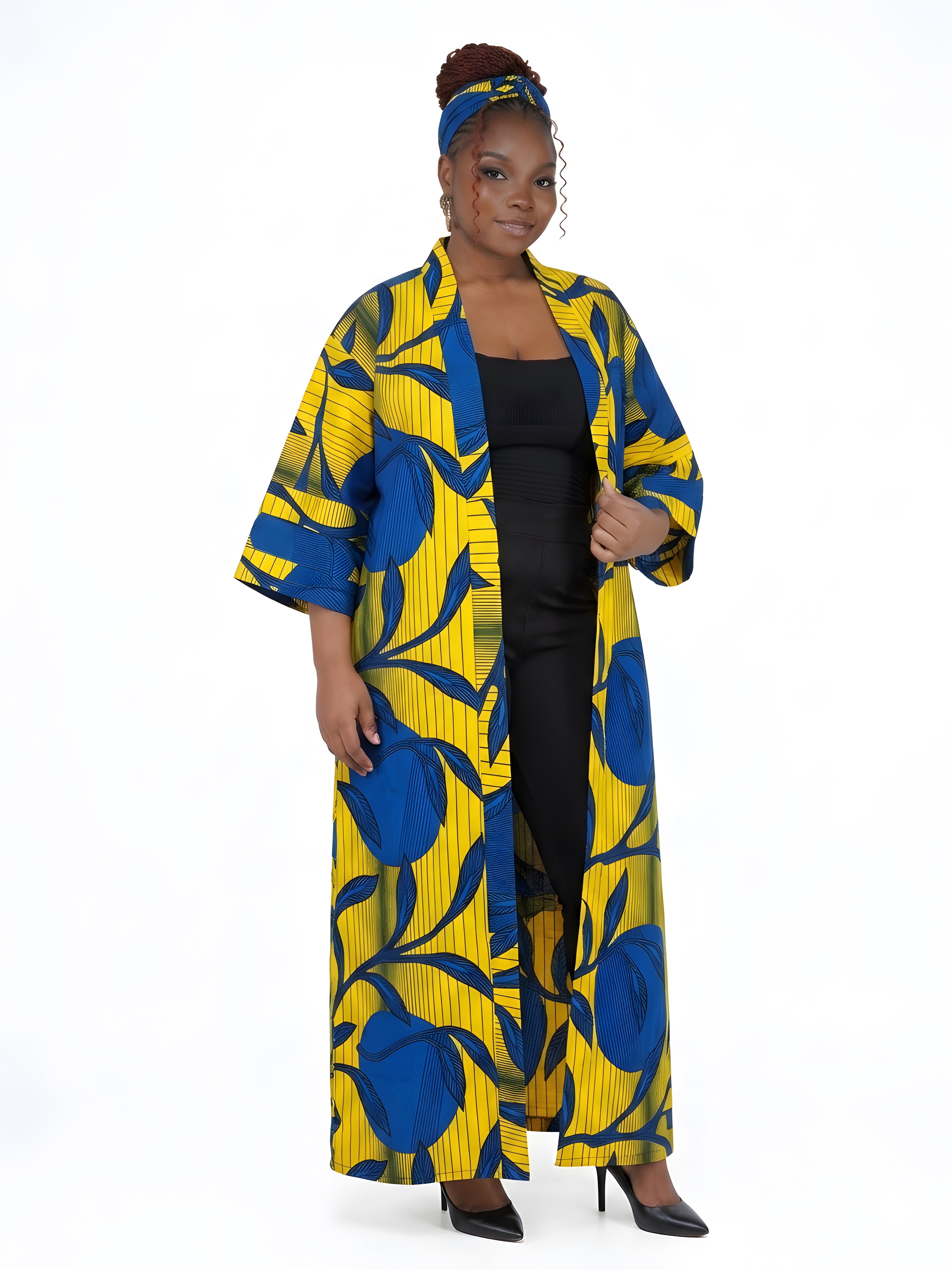 African Long Kimono | Robe | Duster | One Size