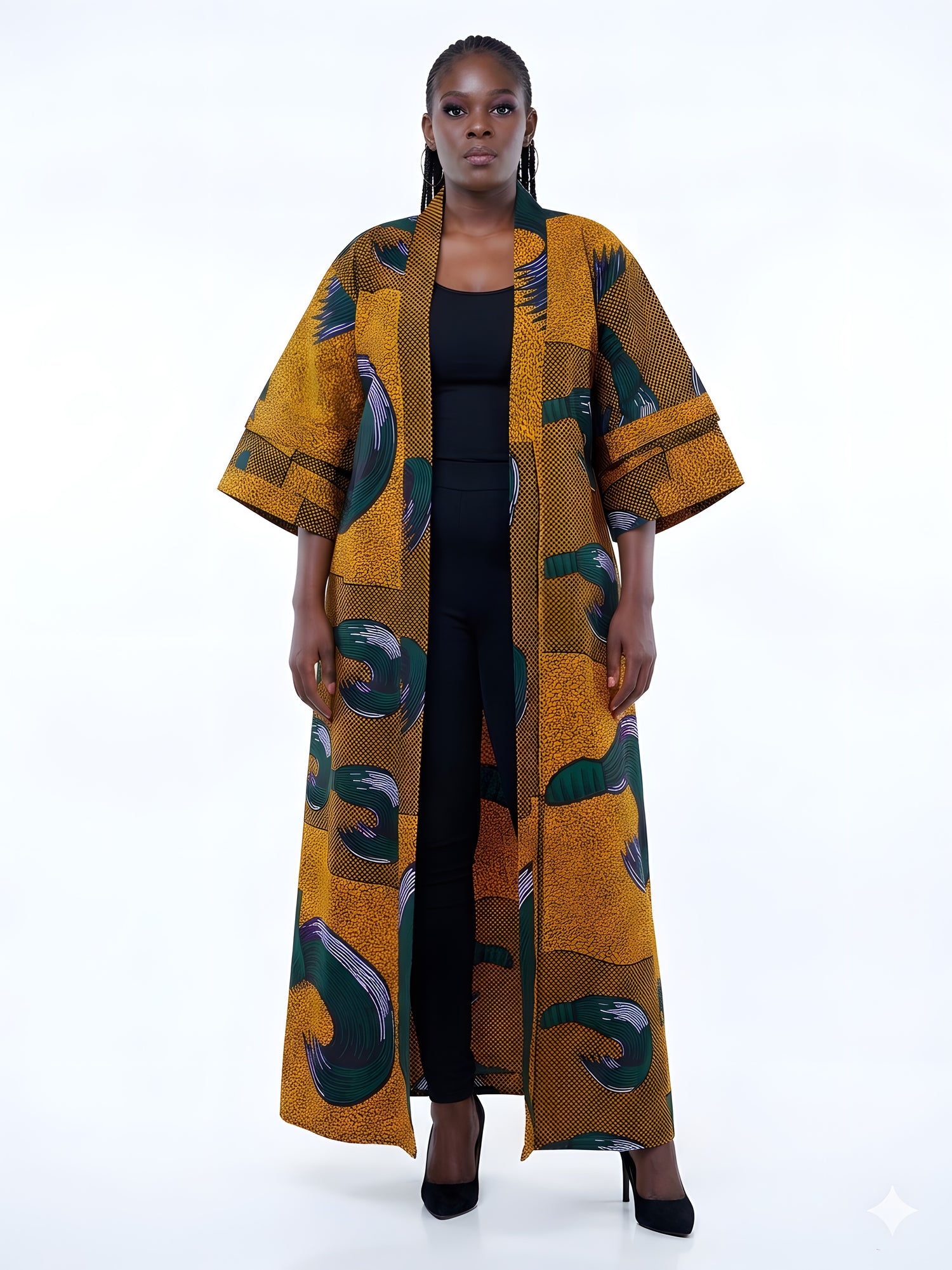 African Long Kimono | Robe | Duster | One Size
