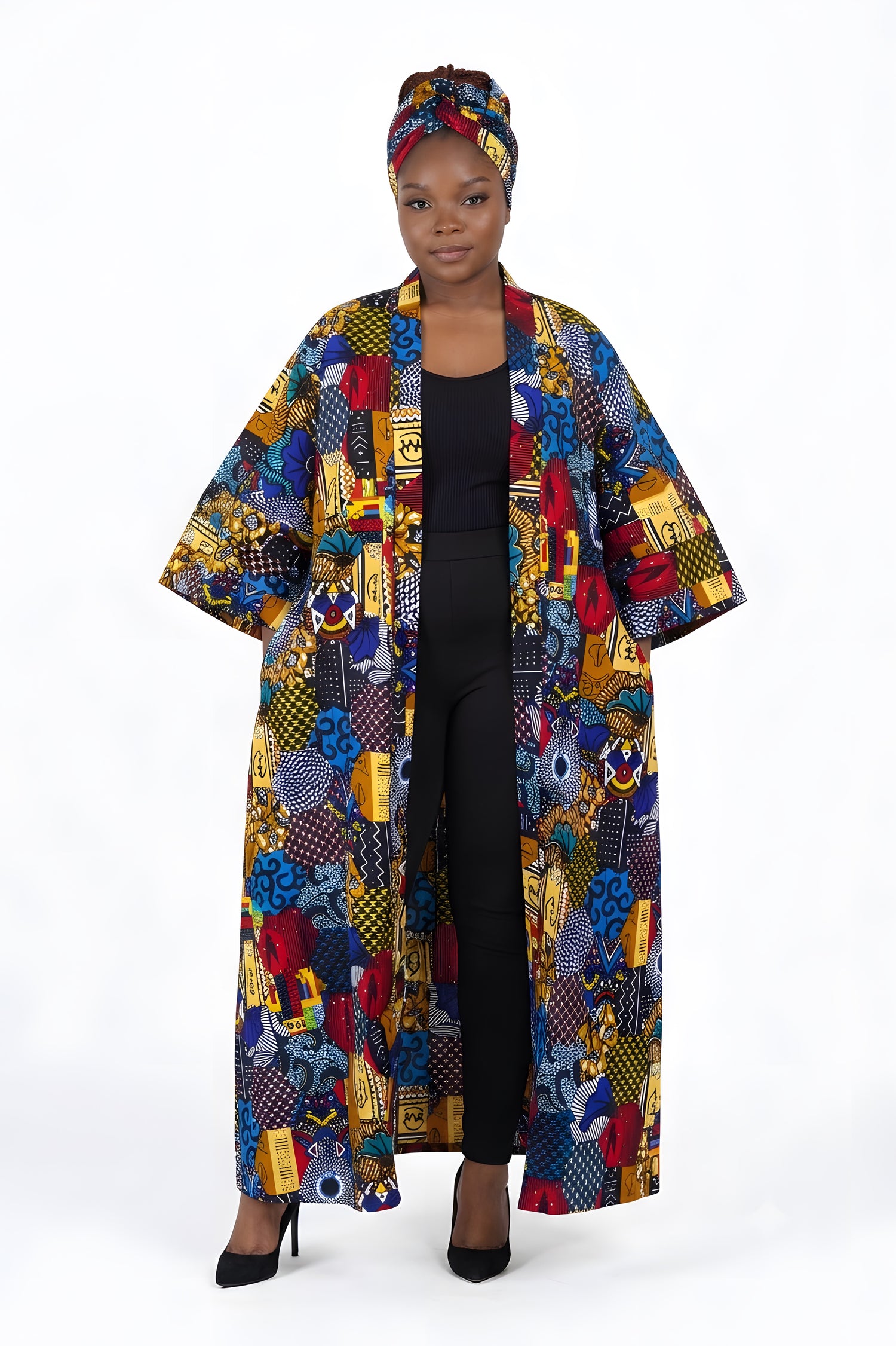 African Long Kimono | Robe | Duster | One Size