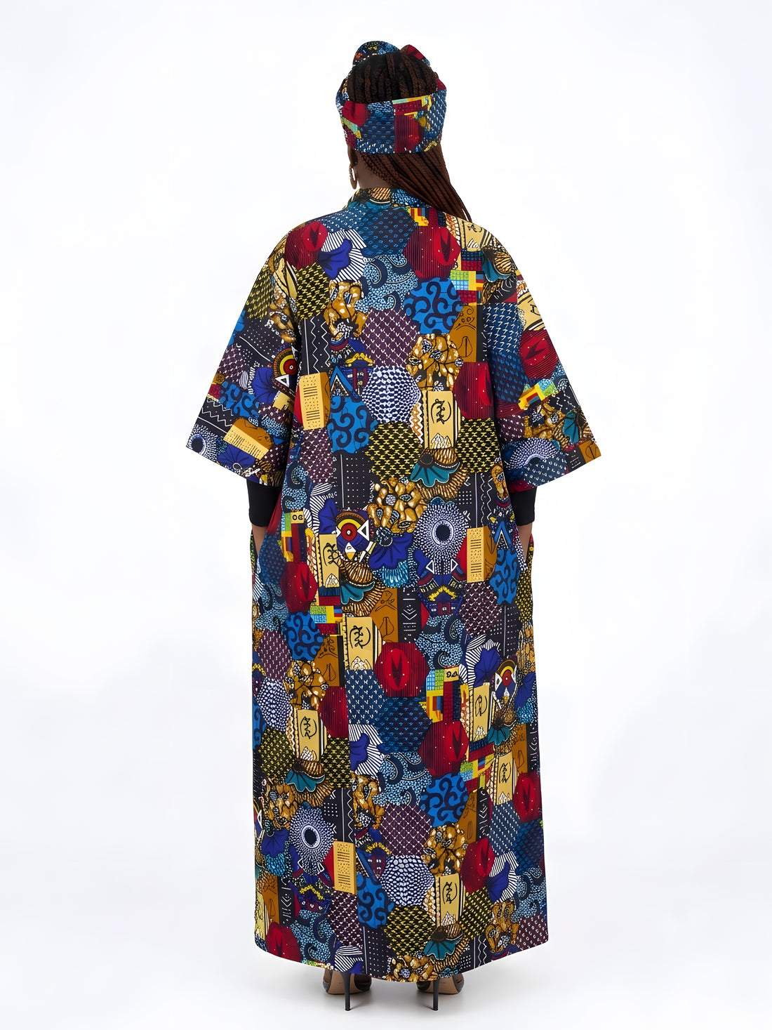 African Long Kimono | Robe | Duster | One Size