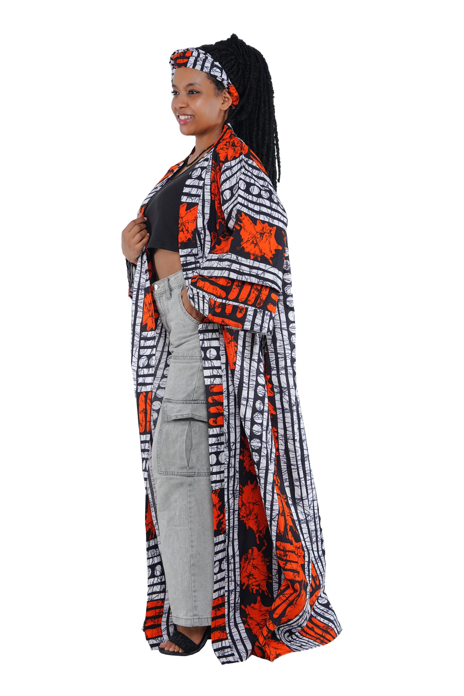 Kente Long Duster | Robe | One Size