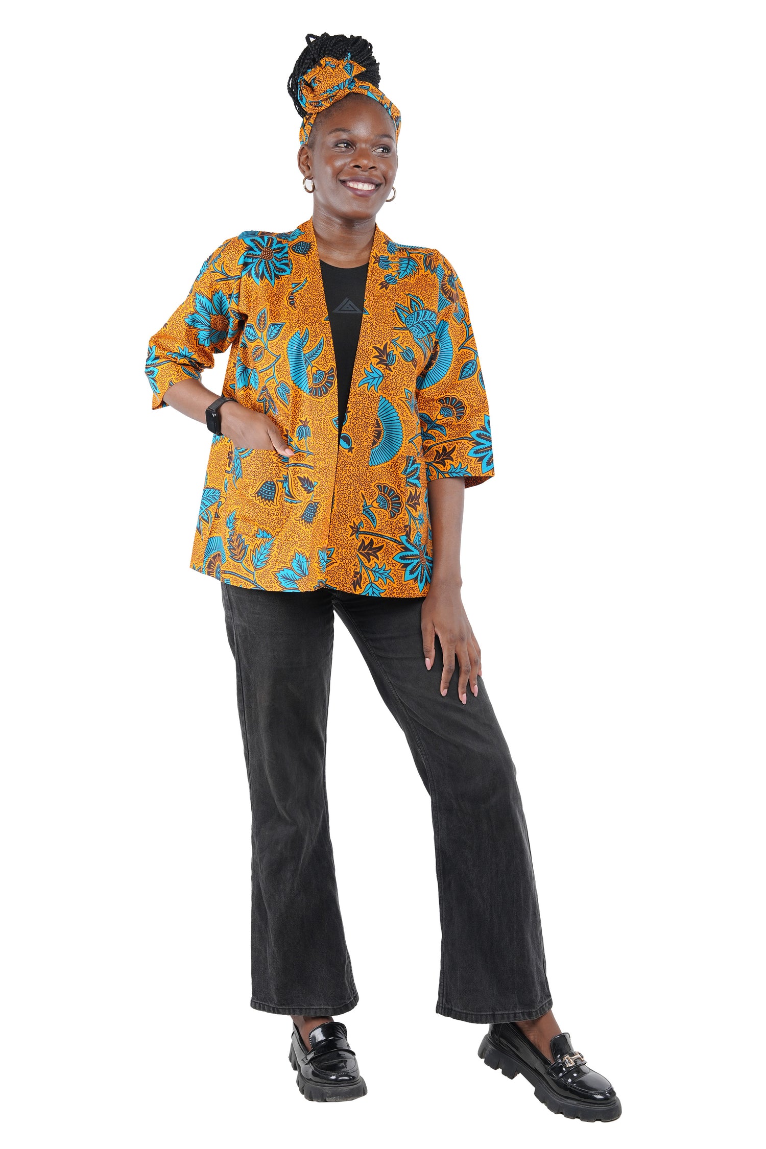 African Short Kimono