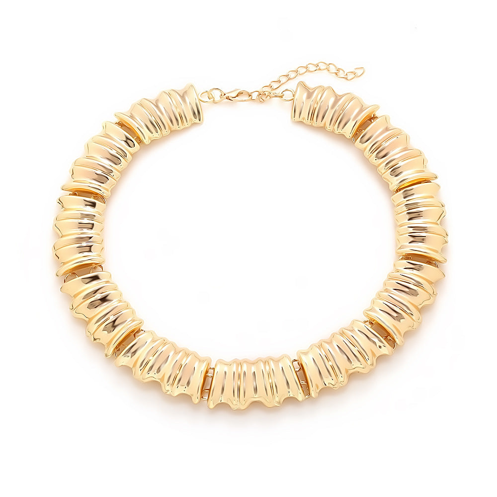 Gold/Silver Chunky Choker Necklace