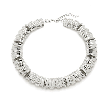Gold/Silver Chunky Choker Necklace