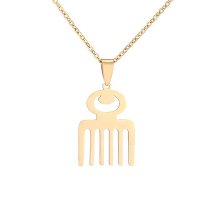 Duane Adinkra Symbol Pendant Necklace