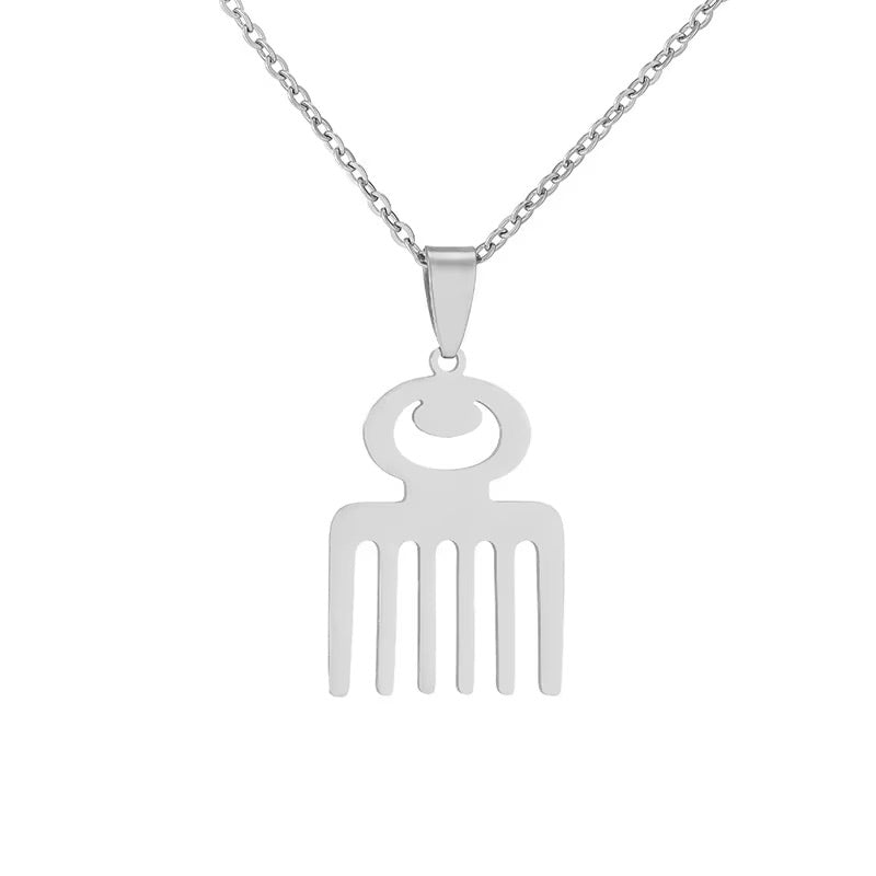 Duane Adinkra Symbol Pendant Necklace