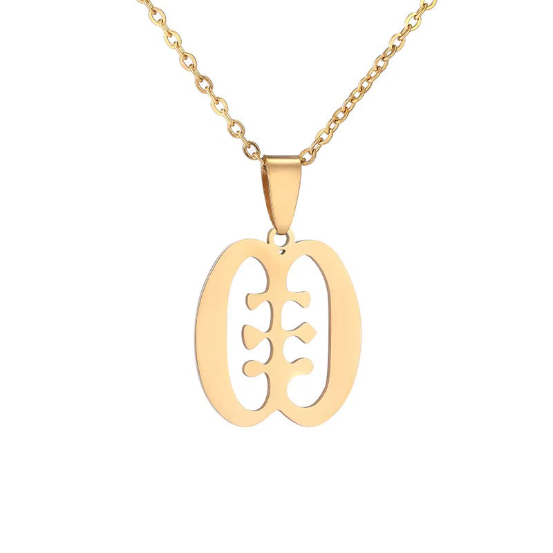 Ese Ne Tekrema Adinkra Symbol Pendant Necklace