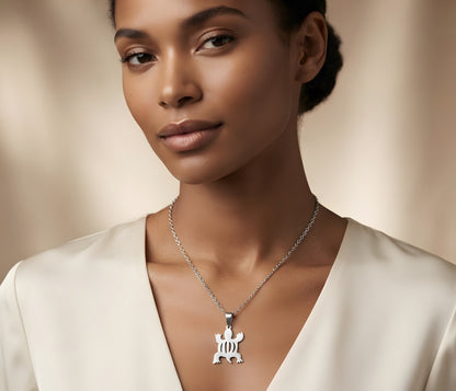 Denkyem Adinkra Symbol Pendant Necklace