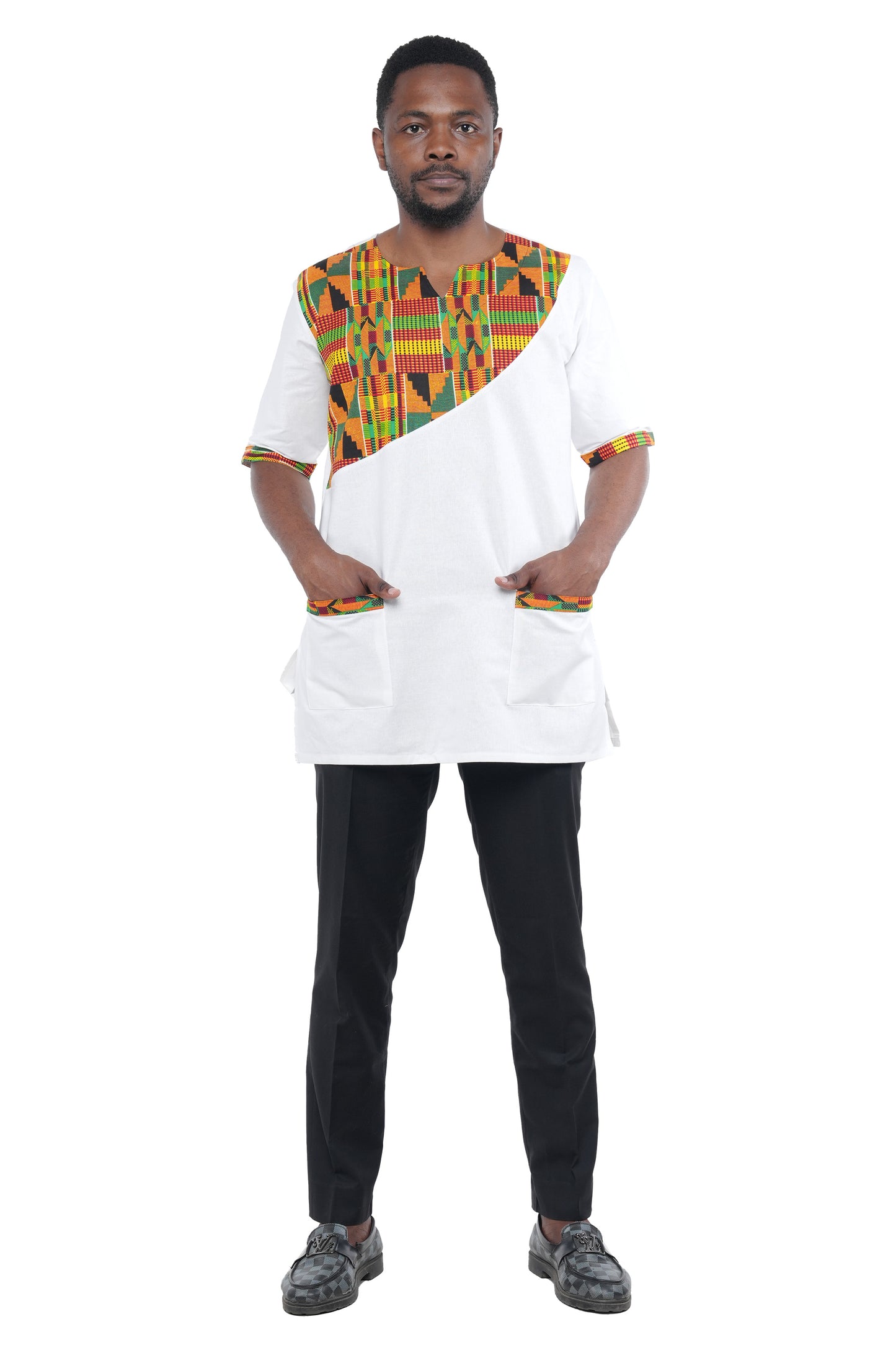 Men's African Print Short Sleeves Shirt