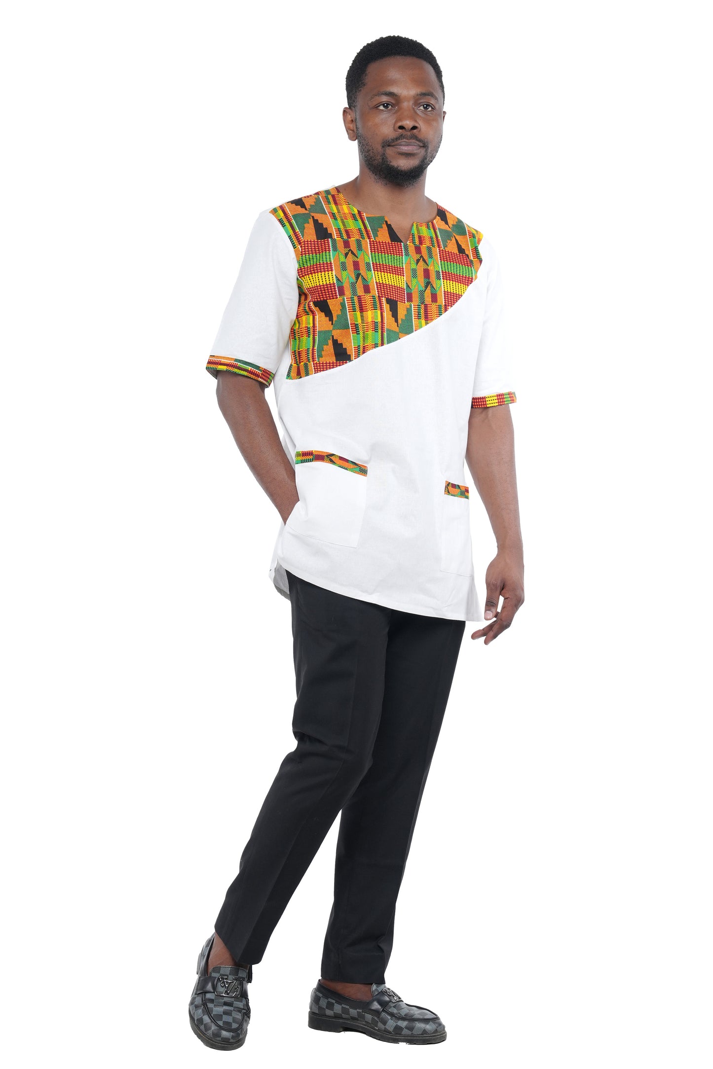 Men's African Print Short Sleeves Shirt