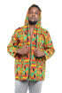 African print zipper hoodie for men 100% cotton
