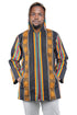 African print zipper hoodie for men 100% cotton
