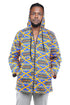 African print zipper hoodie for men 100% cotton