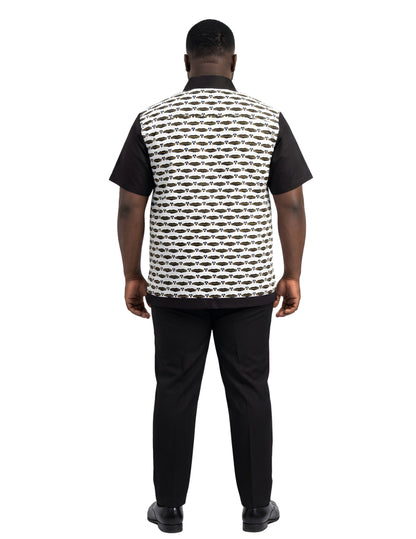 African Button Down Shirt for Men | Patch Pocket – Cotton Short Sleeve