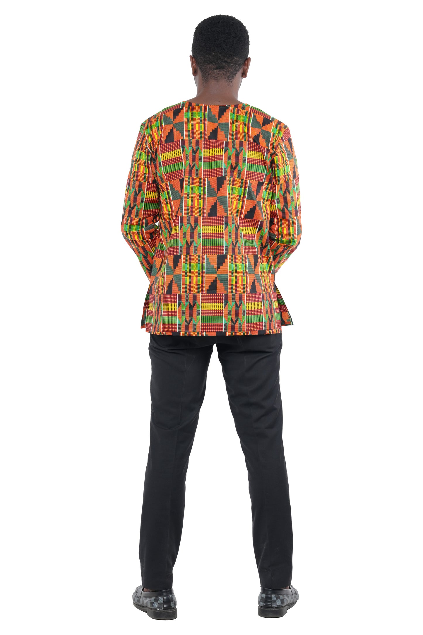 Men's African Print Long Sleeves Shirt