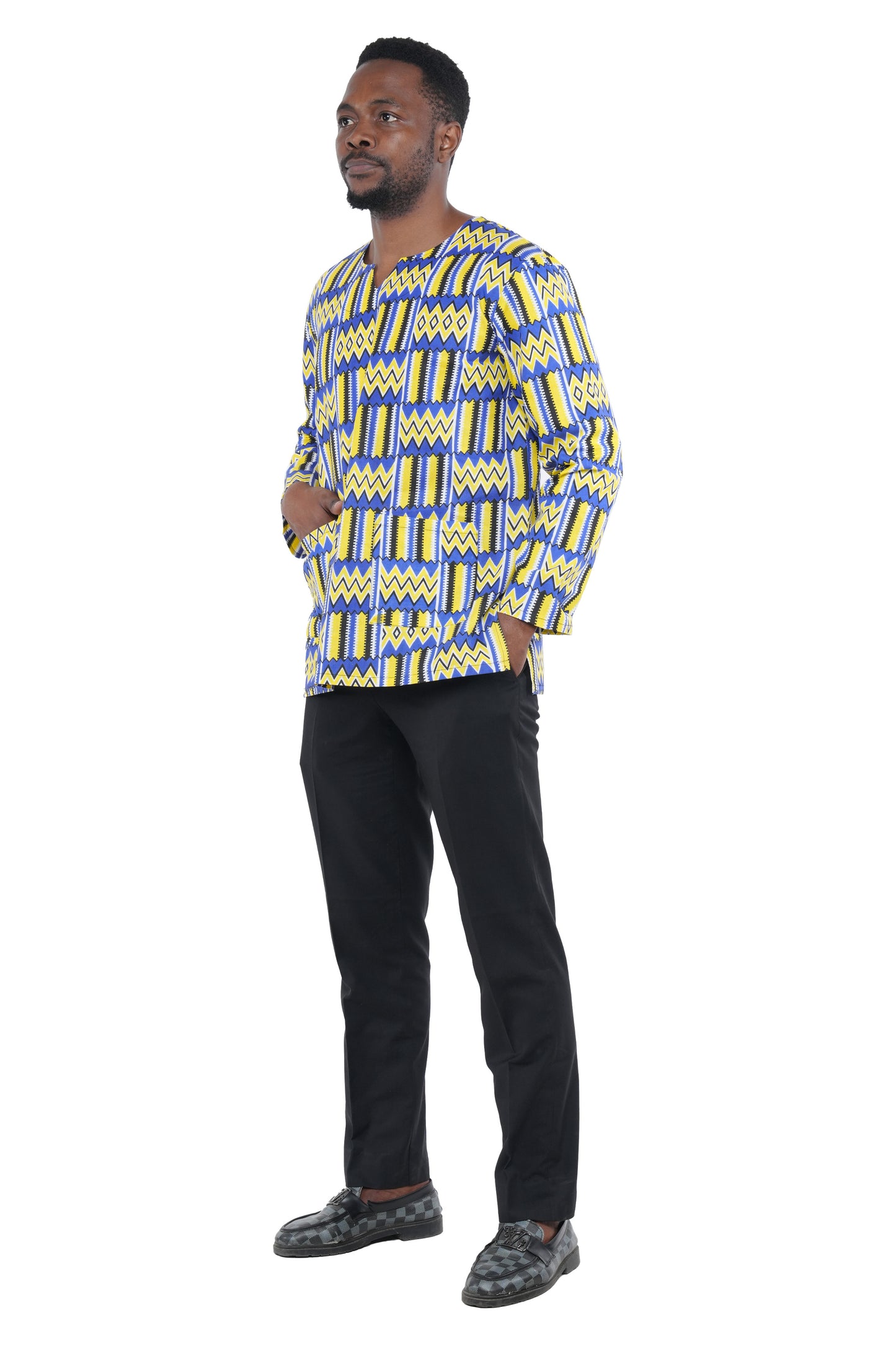 Men's African Print Long Sleeves Shirt