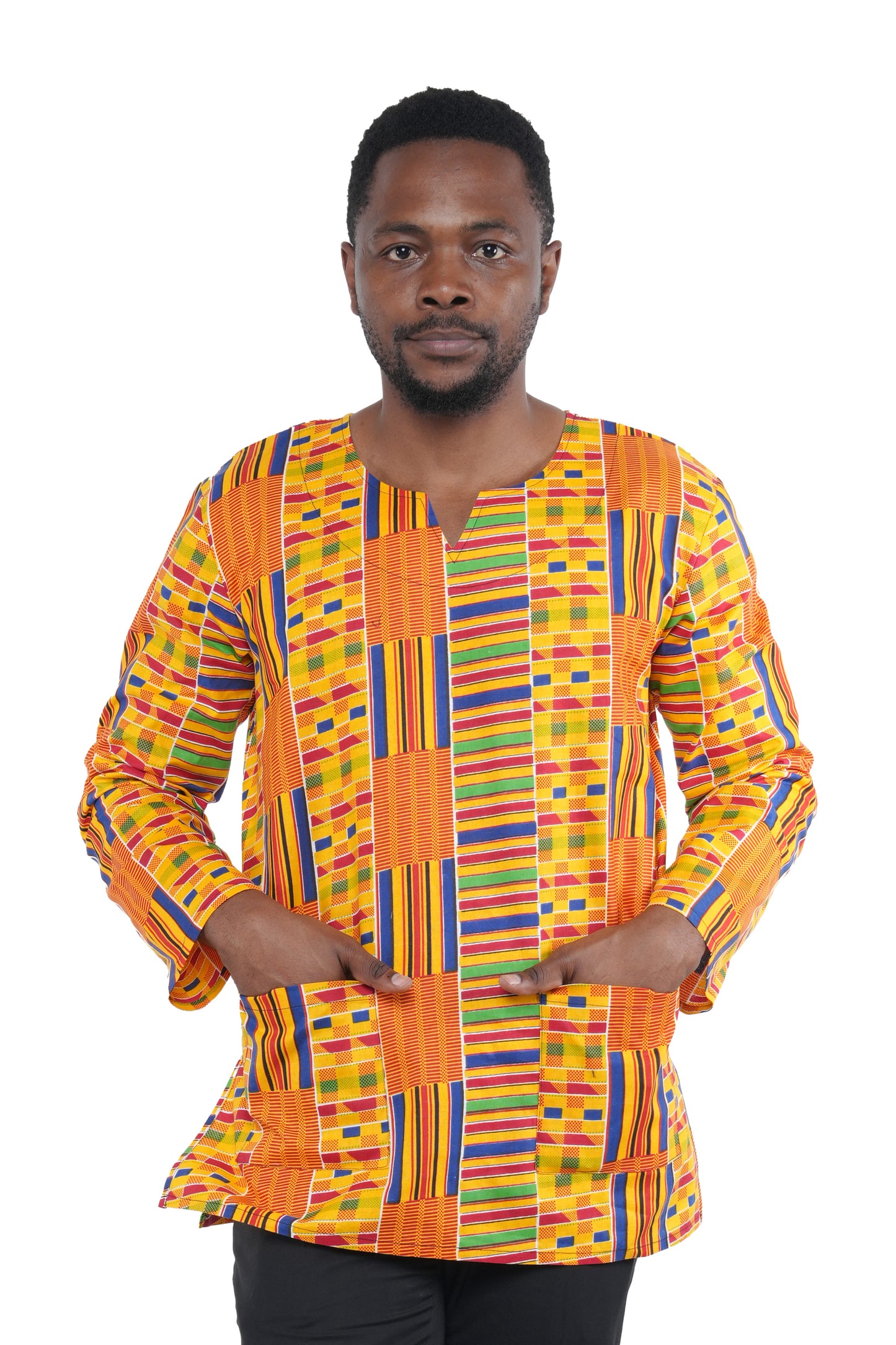 Men's African Print Long Sleeves Shirt