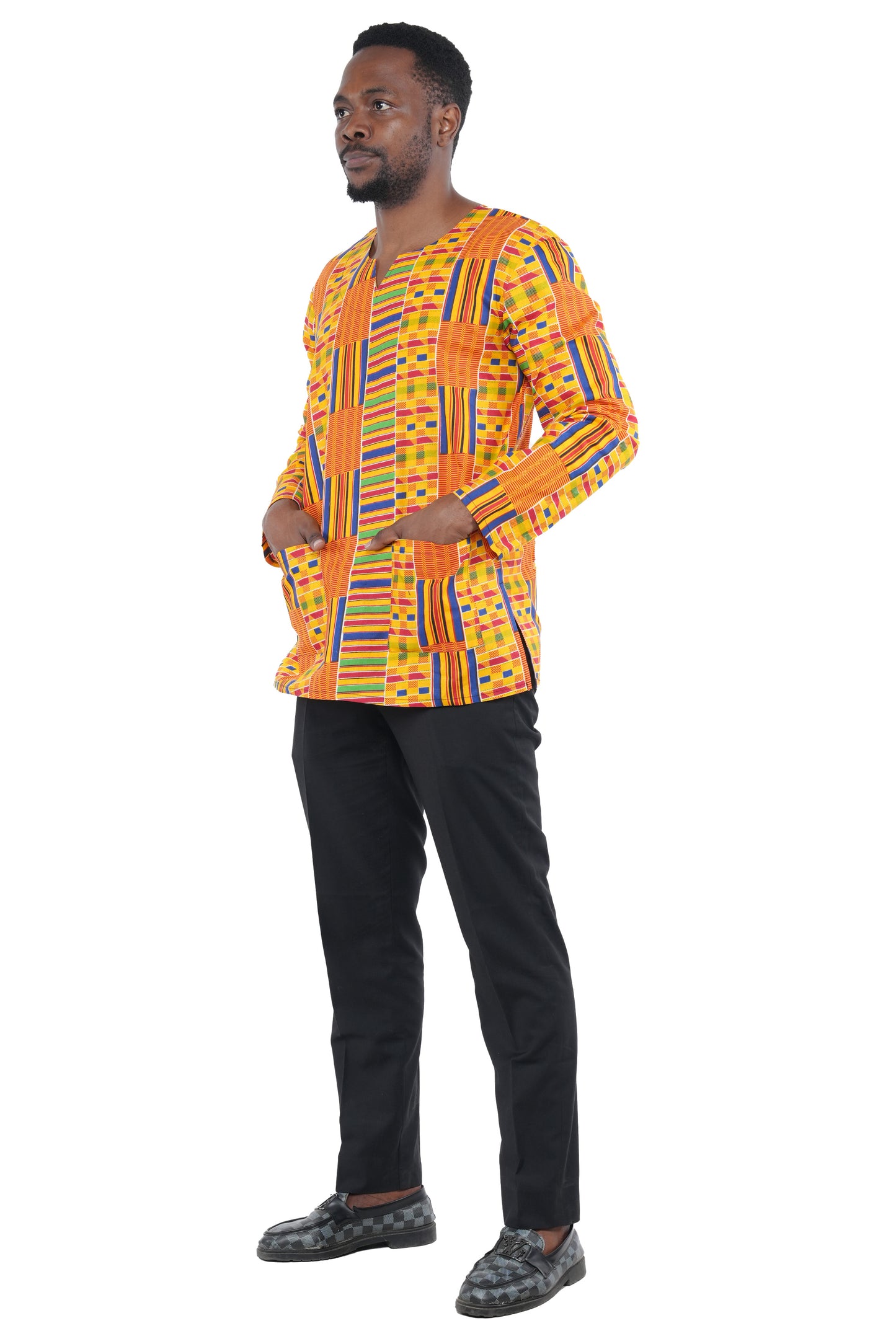 Men's African Print Long Sleeves Shirt