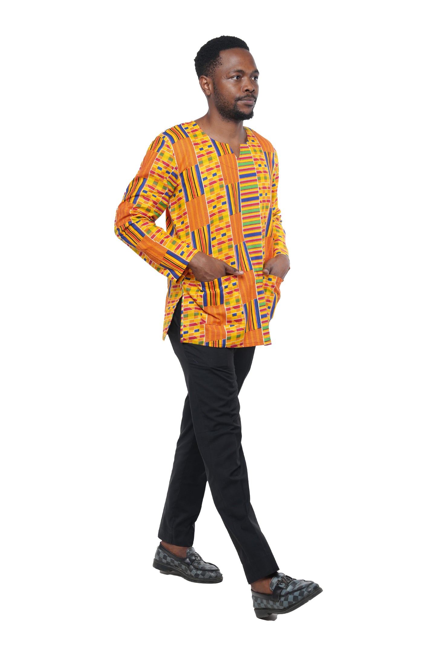 Men's African Print Long Sleeves Shirt