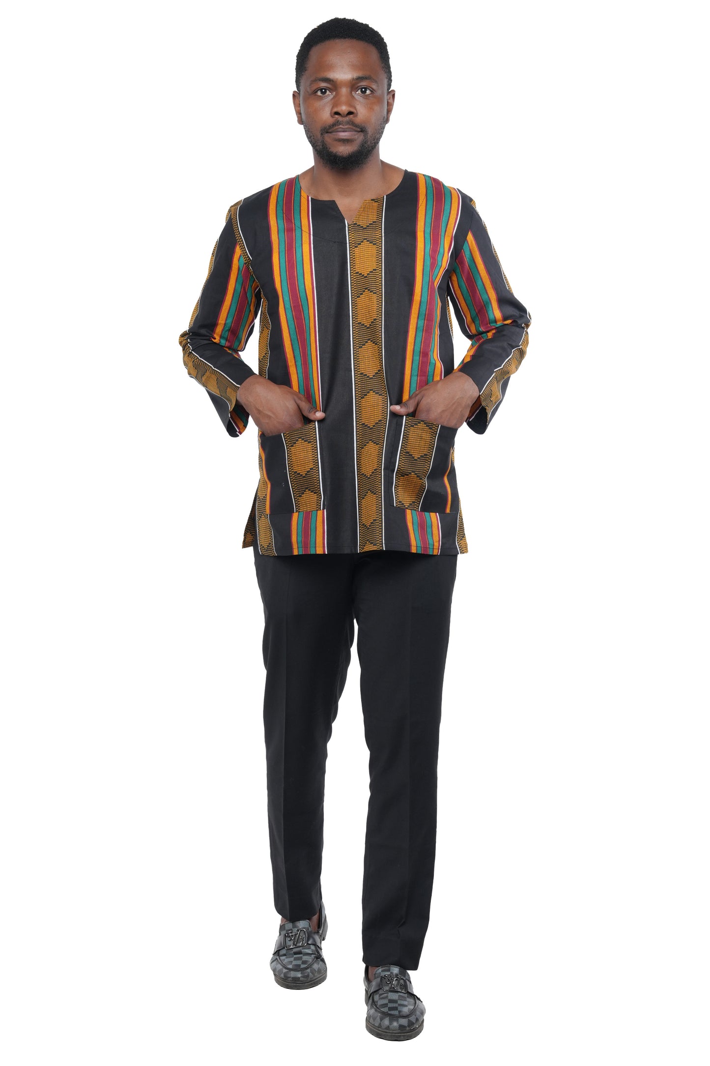 Men's African Print Long Sleeves Shirt