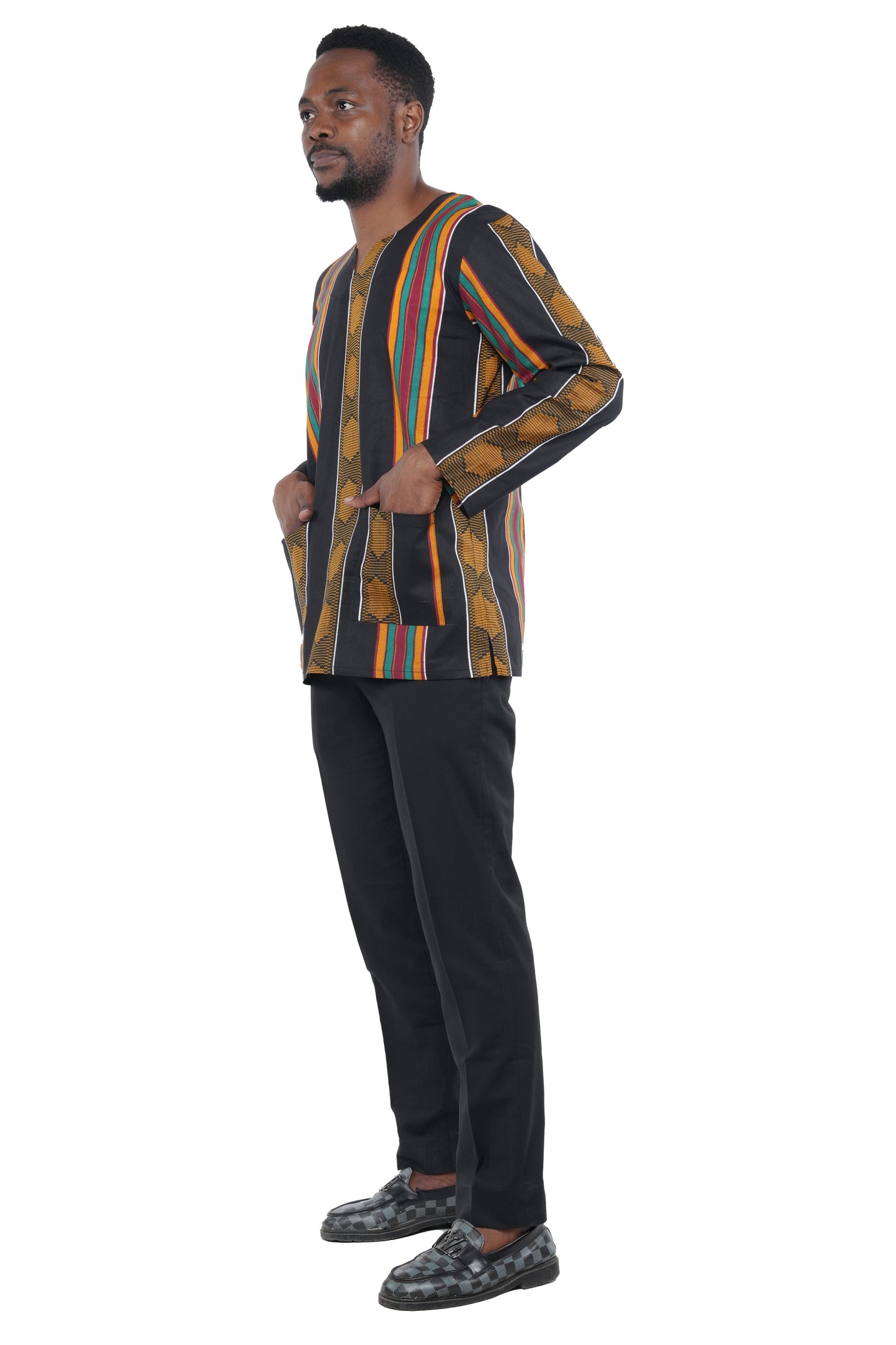 Men's African Print Long Sleeves Shirt