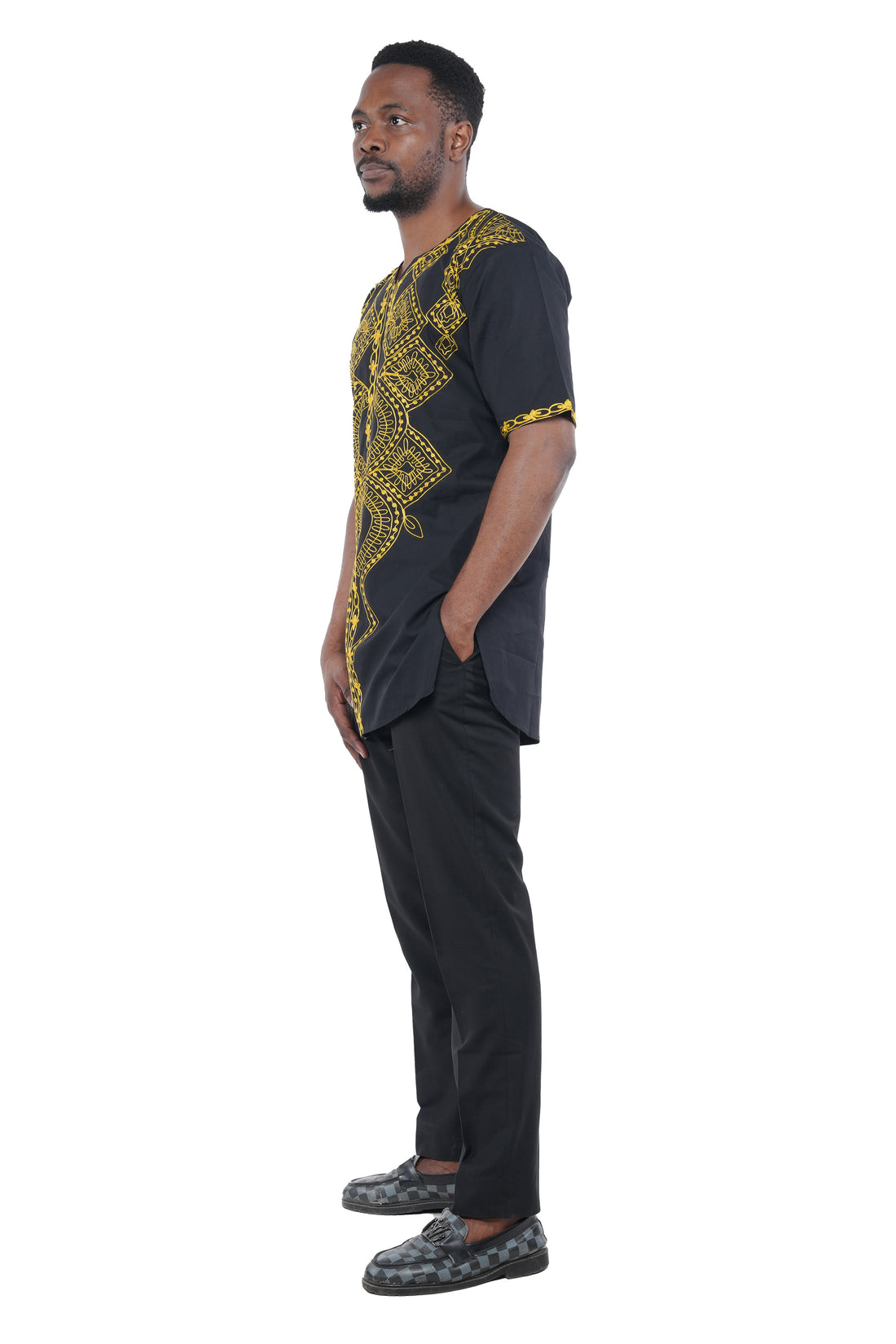 Handcrafted African embroidered men&