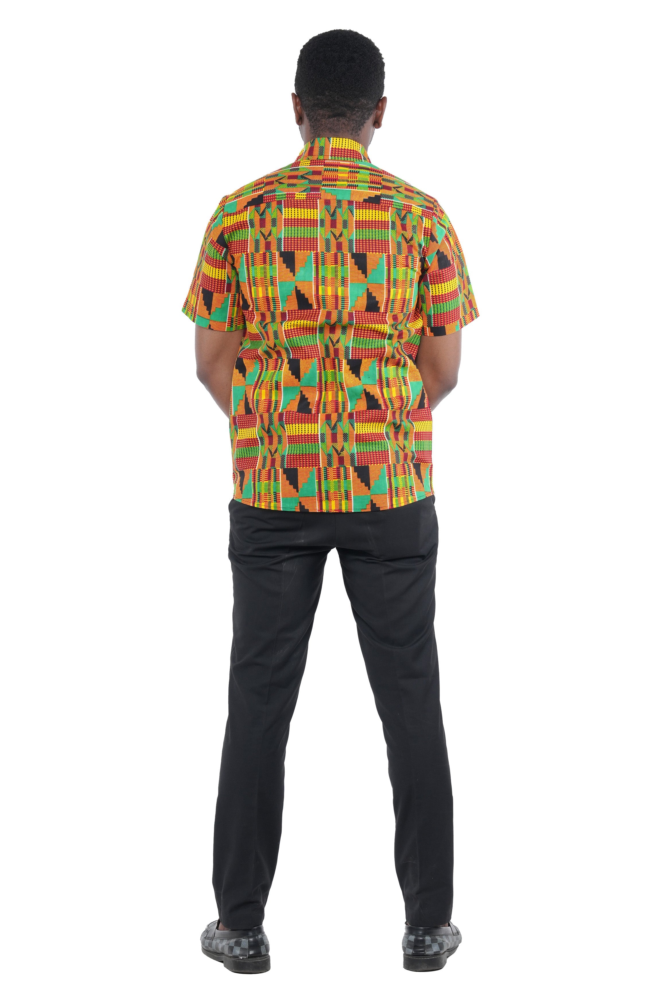 Kente Half Sleeves Shirt For Men