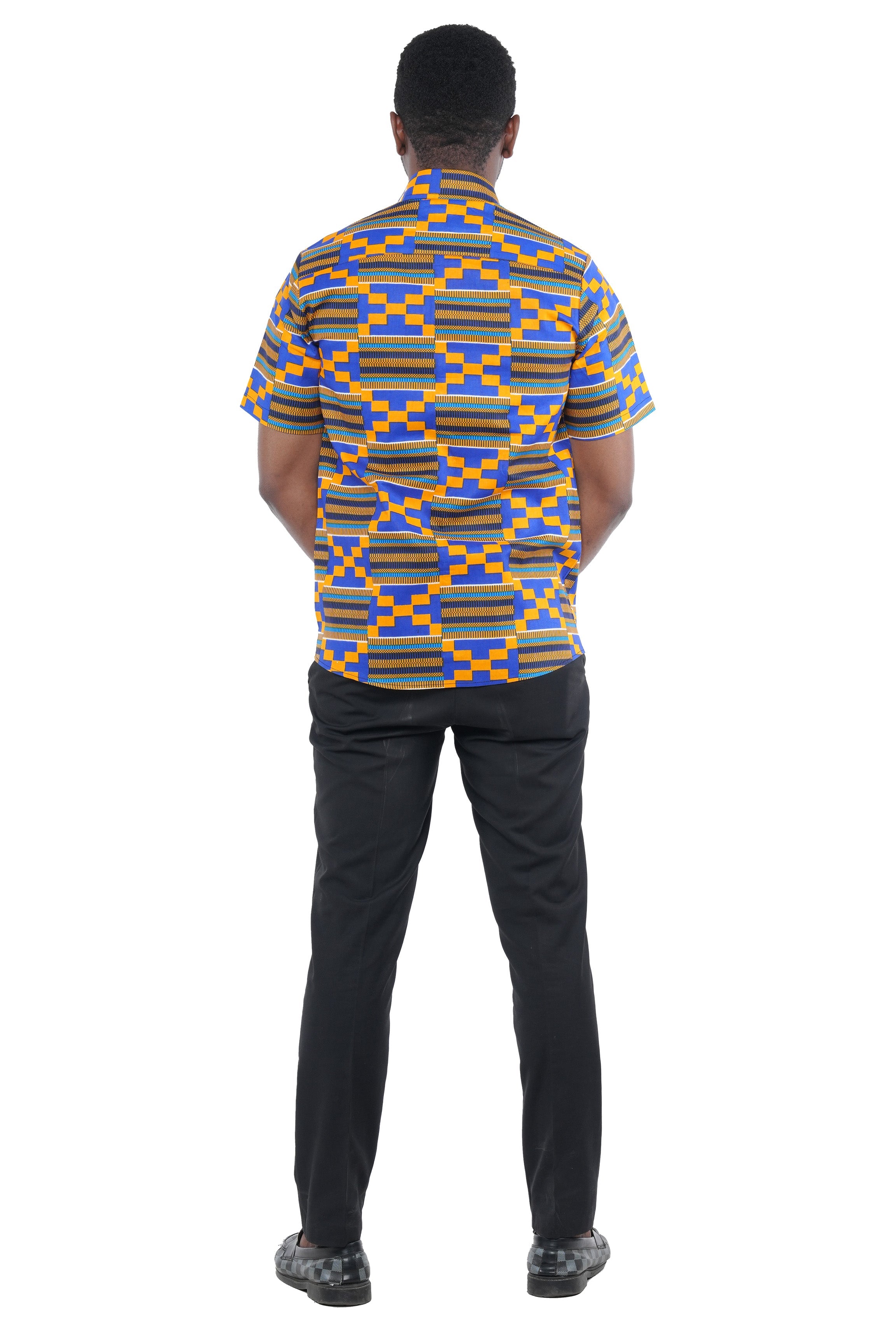 Kente Half Sleeves Shirt For Men