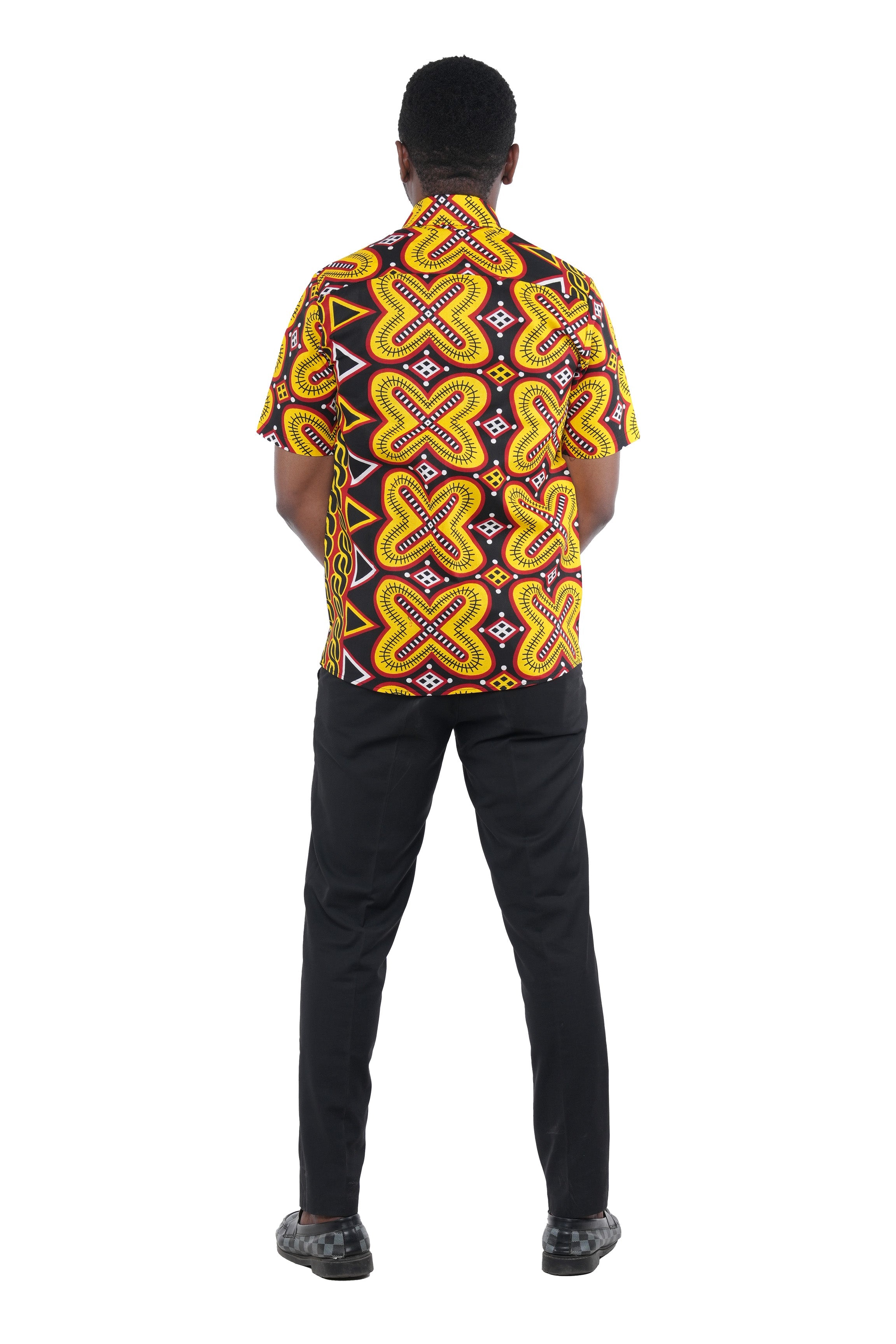 Ankara Half Sleeves Shirt For Men