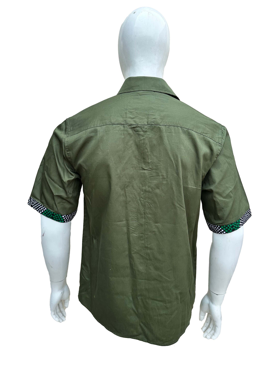 African Button Down Shirt for Men – Cotton Short Sleeve Top - M–5XL