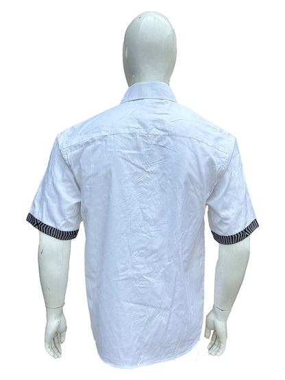 African Button Down Shirt for Men – Cotton Short Sleeve Top - M–5XL