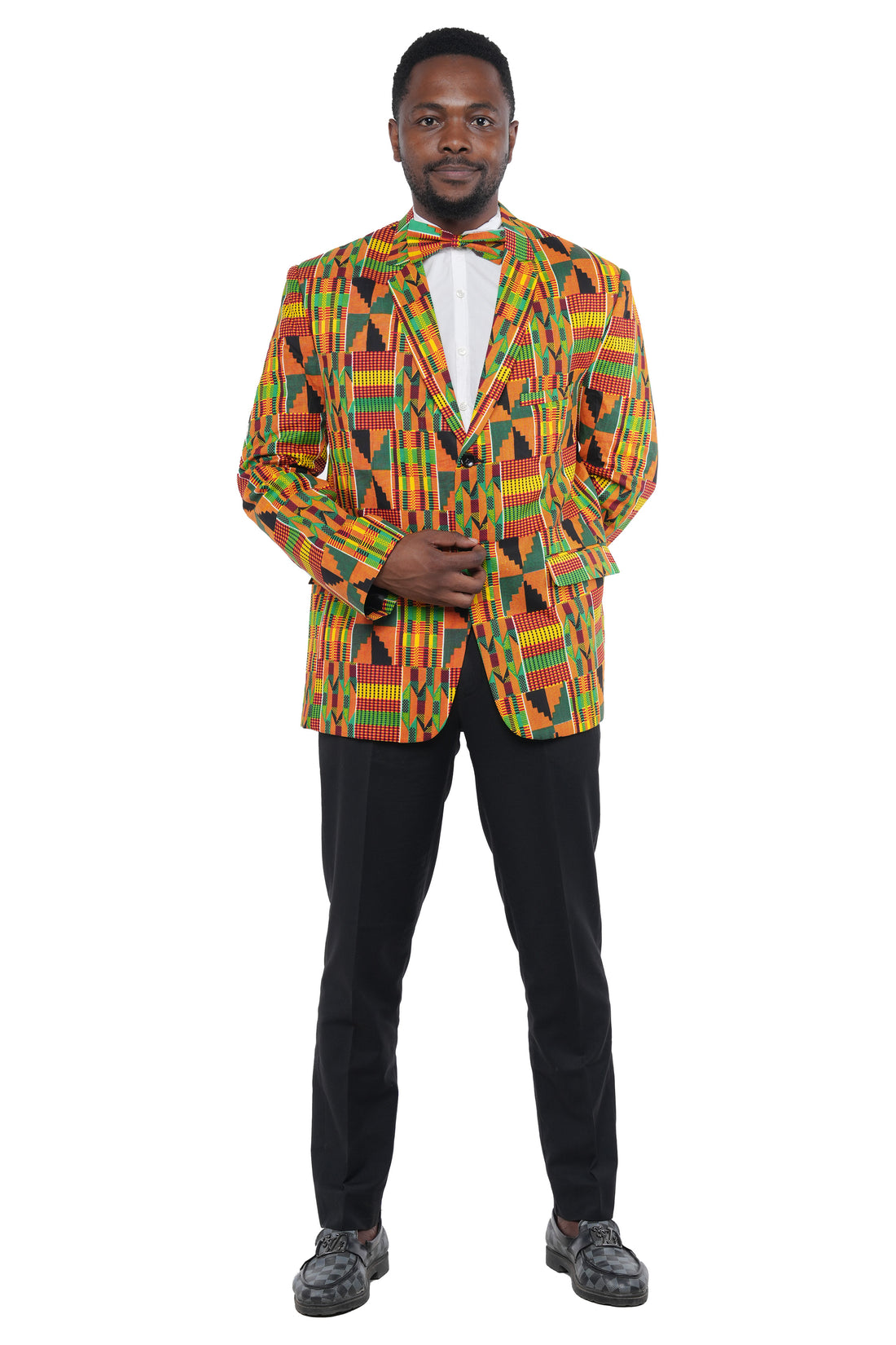 African print blazer jacket for men 100% cotton lined