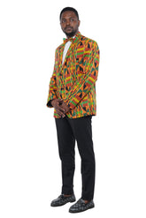 Cultural African print blazer for weddings and parties
