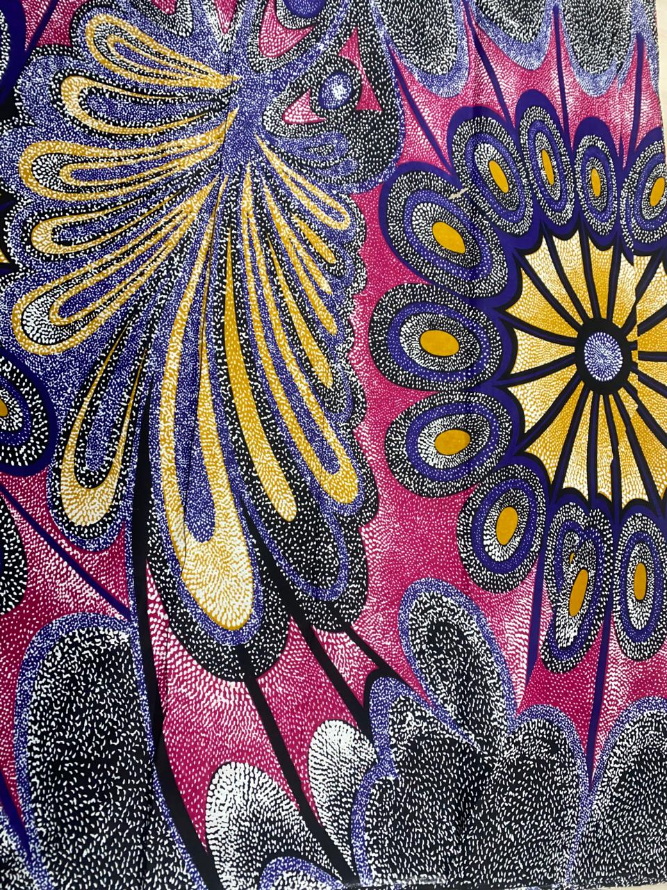 Ankara Wax Print Fabric | 6 Yards