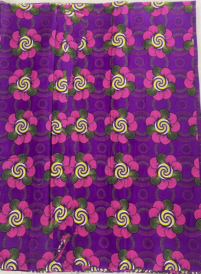 Ankara Wax Print Fabric | 6 Yards