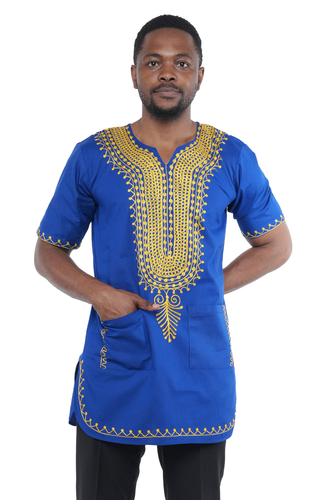 Handcrafted African embroidered men&